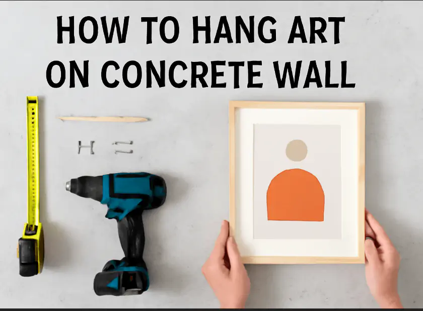 How to Hang Art on Concrete Walls