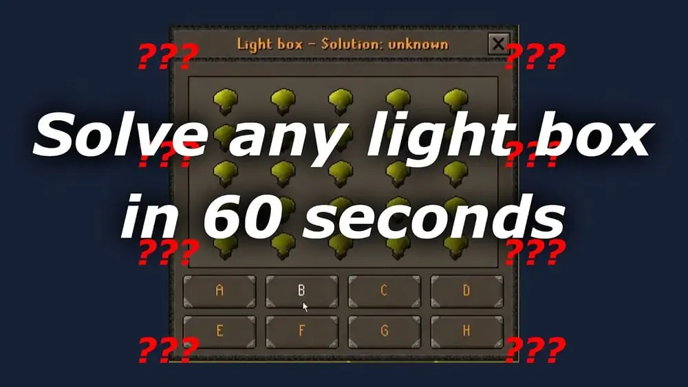 How to Solve Light Box Osrs