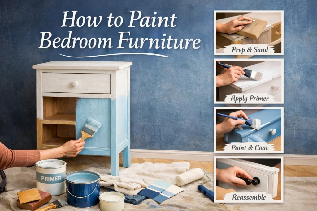 How to Paint Bedroom Furniture