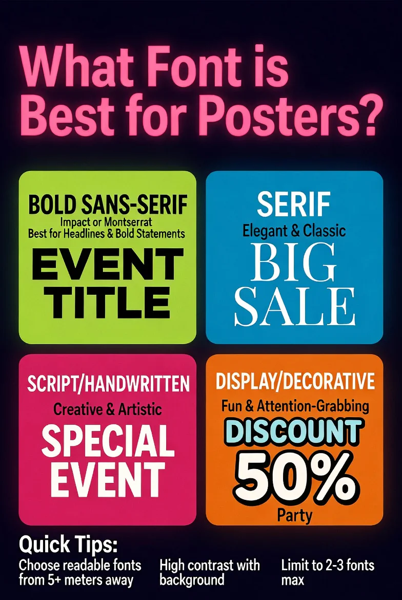 What Font is Best for Posters