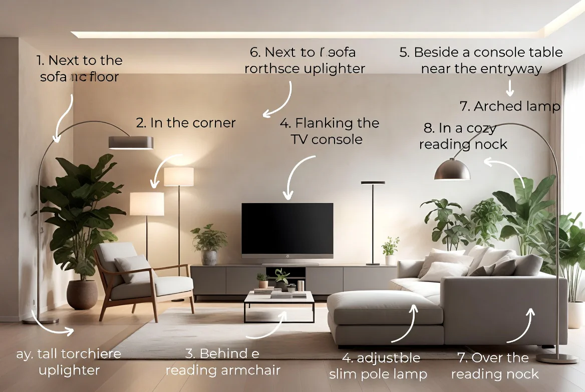 Where to Place Floor Lamps in Living Room
