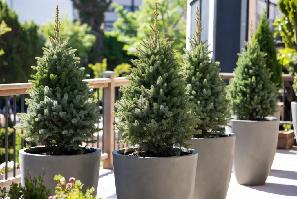 Best Evergreens for Planters
