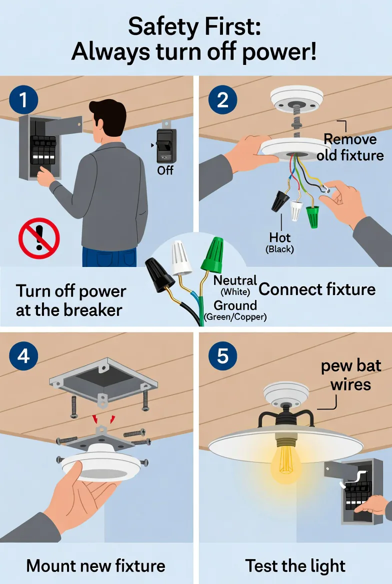 How Do I Install a Ceiling Light